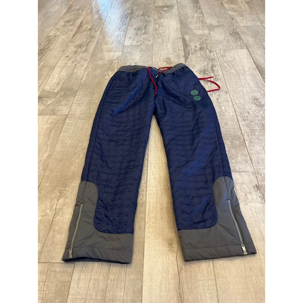 Jordan x Aleali May Mens Blue Quilted Tear Away Track Pants Medium DJ0621-422